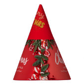 Feierliche Weihnachtsmannmütze Partyhütchen (Rechts)