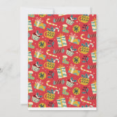 Feierliche Weihnachtsmannmütze Weihnachten Party E Einladung (Rückseite)