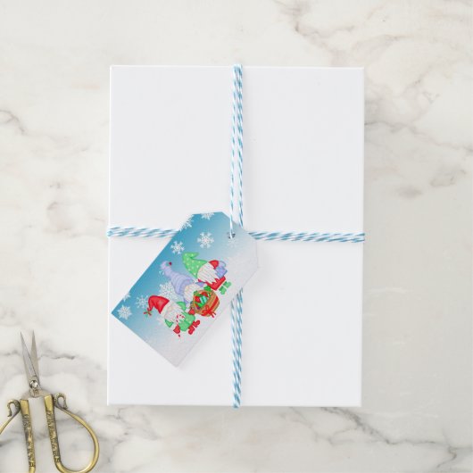 Feierliche Weihnachtsspiele von und zu Geschenkmar Geschenkanhänger (Mit Garn)