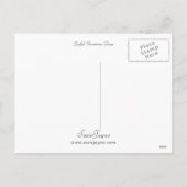 Feierliche Weihnachtstage Feiertagspostkarte (Rückseite)