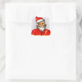 Feierliche Weihnachtstage Quadratischer Aufkleber (Tasche)