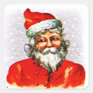 Feierliche Weihnachtstage Quadratischer Aufkleber