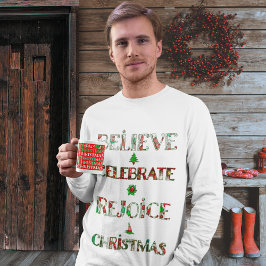 Feierliche Weihnachtstypografie Sweatshirt