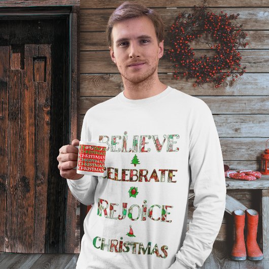 Feierliche Weihnachtstypografie Sweatshirt