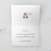 Feierliche Weihnachtswinterkarte Dankeskarte (Innenseite)