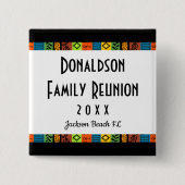 Feierliche Wiedersehen Sq Souvenir Keepake Geschen Button (Vorderseite)