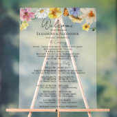 Feierliche Wildblume Akronylic Programmunterschrif Acrylschild (Neutral)