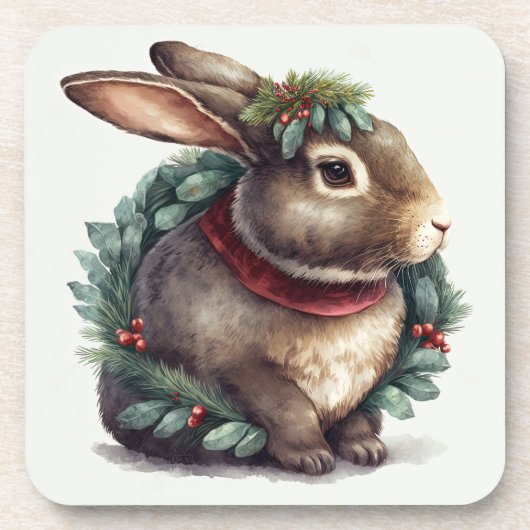 Feierliche Winterferien/Weihnachten Untersetzer (Vorderseite)