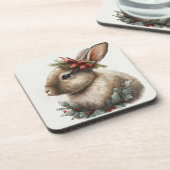 Feierliche Winterferien/Weihnachten Untersetzer (Linke Seite)