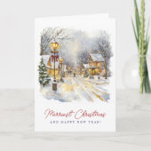 Feierliche Winterlandschaft Frohe Weihnachten gekl (Vorderseite)