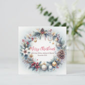 Feierliche Winterrahmen Weihnachten (Stehend Vorderseite)