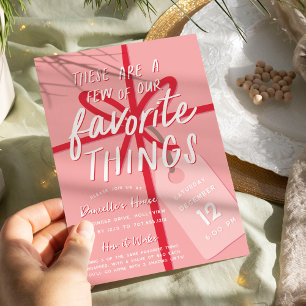 Feierliche Wrap   Holiday Favorite Things Party Einladung