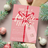Feierliche Wrap | Holiday Favorite Things Party Folieneinladung