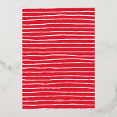 Feierliche Wrap | Holiday Favorite Things Party Folieneinladung (Rückseite)