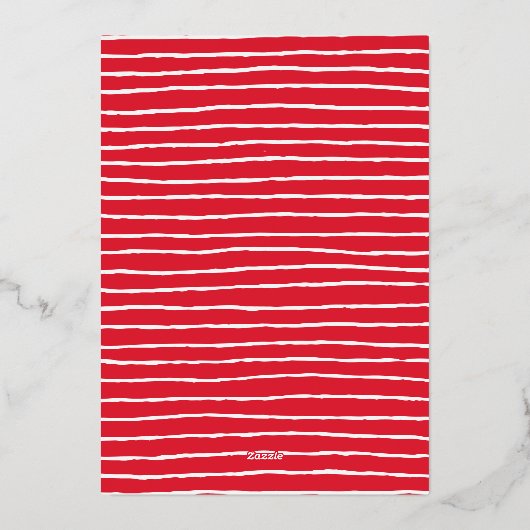 Feierliche Wrap | Holiday Favorite Things Party Folieneinladung (Rückseite)