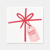 Feierliche Wrap | Holiday Favorite Things Party Serviette (Vorderseite)