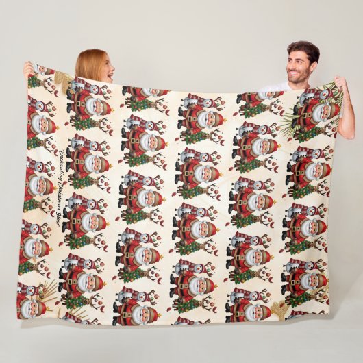 "Feierliche Zeit" Fleecedecke (Beispiel)