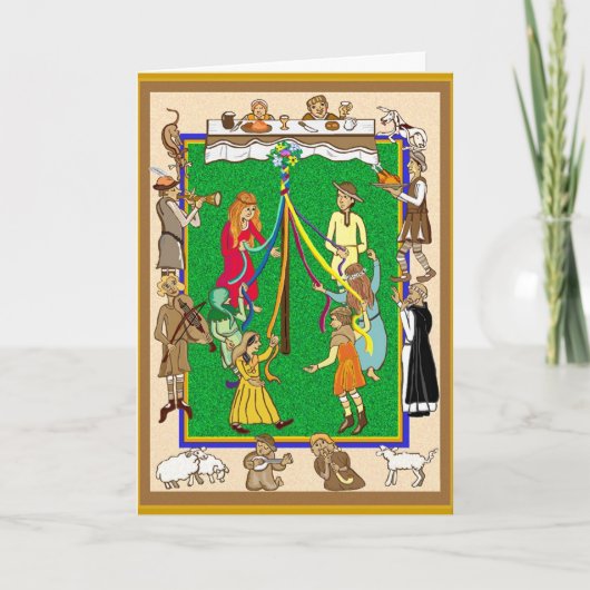 Feierliche Zeit Karte (Vorderseite)