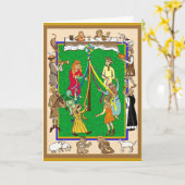 Feierliche Zeit Karte (Gelbe Blume)