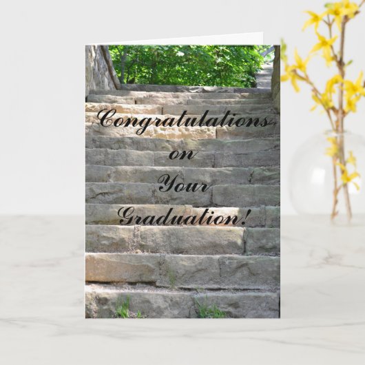 Feierlicher Abschluss Karte (Gelbe Blume)