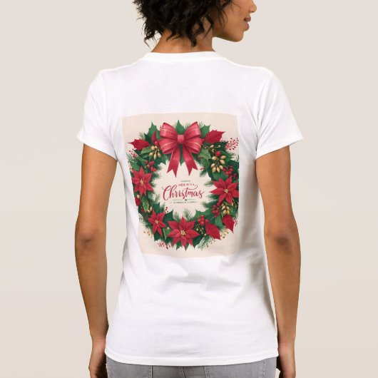 Feierlicher Blumenreath T-Shirt (Rückseite)