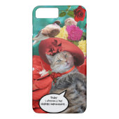 FEIERLICHER CAT-PRINZESTATUS, ROTER HAT MIT SCHWEI Case-Mate iPhone HÜLLE (Rückseite)
