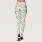 Feierlicher Cypress Pattern Urlaub Leggings (Rückseite)