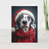 Feierlicher Dalmatiner im Santa Atoll Karte (Vorderseite)