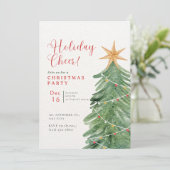 Feierlicher Feiertag Feierabend Weihnachten Party Einladung (Stehend Vorderseite)
