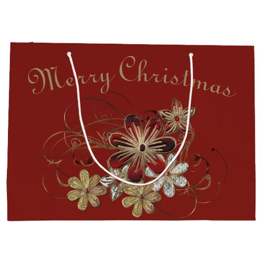 Feierlicher Feiertag Laurel Große Geschenktüte (Rückseite)