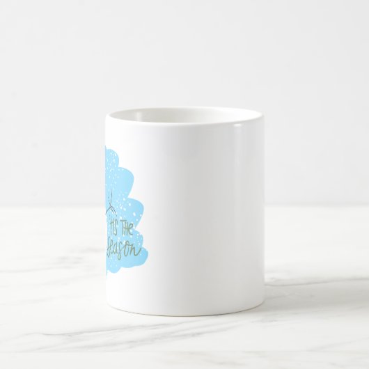 Feierlicher Feiertag Snowman Kaffeetasse (Mittel)