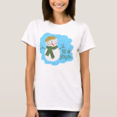 Feierlicher Feiertag Snowman T-Shirt (Vorderseite)