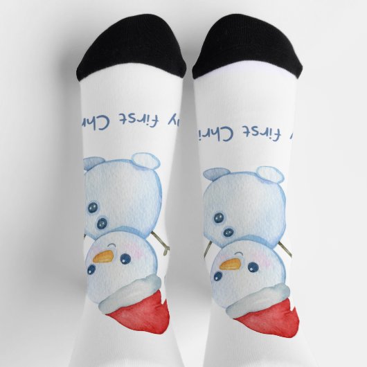 "Feierlicher Feiertagsjubiläum: Weihnachtssocken" Socken (Oben)