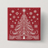 Feierlicher Flair: Weihnachtsbaumknöpfe & Patches Button (Vorderseite)