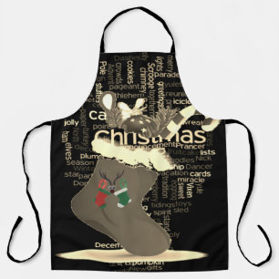 Feierlicher Flair: Weihnachtsfeiertag der Jahresze Schürze
