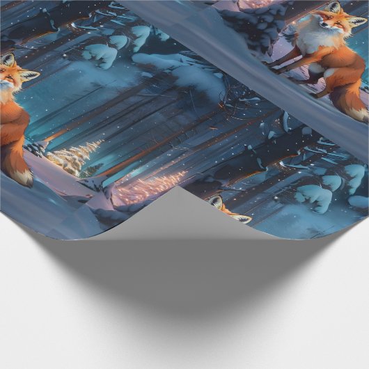 Feierlicher Fuchs Geschenkpapier (Ecke)