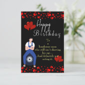 Feierlicher Geburtstag des Ehemanns Karte (Stehend Vorderseite)