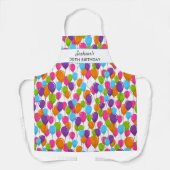 Feierlicher Geburtstagsballon jeden alten, benutze Schürze (Vorderseite)