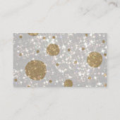 Feierlicher Glitzer zum neuen Jahr Platzkarte (Rückseite)