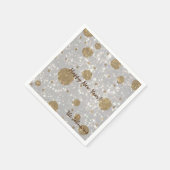Feierlicher Glitzer zum neuen Jahr Serviette (Ecke)