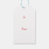 Feierlicher Happy Holidays Cursive Skriptgeschenk- Geschenkanhänger (Rückseite)