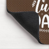Feierlicher "Happy Turkey Day" - Herbsttypografie Mousepad (Ecke)