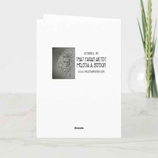 Feierlicher Herbst Karte (Rückseite)