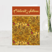 Feierlicher Herbst Karte (Vorderseite)