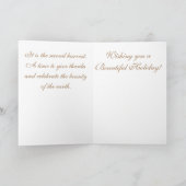 Feierlicher Herbst Karte (Innenseite)