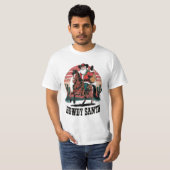 Feierlicher Howdy Santa Cowboy Style: Wild West Dr T-Shirt (Vorne ganz)