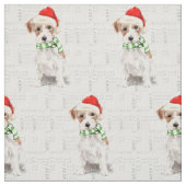 Feierlicher Jack Russell Terrier Weihnachten Stoff (Muster)