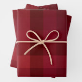 Feierlicher Karierter Karo Muster Rustikales Bauer Geschenkpapier Set (Beispiel)