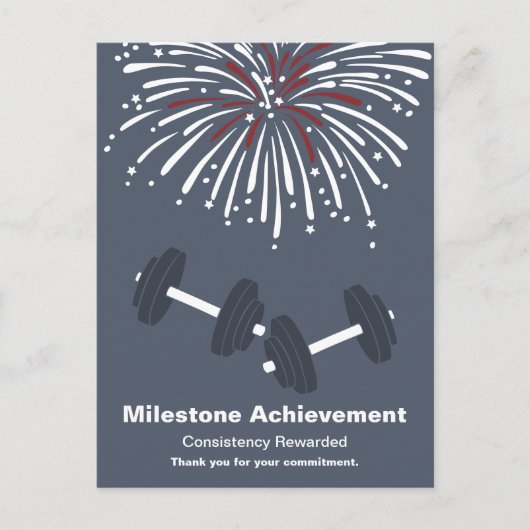 Feierlicher Meilenstein Danke für Ihr Engagement Postkarte (Vorderseite)