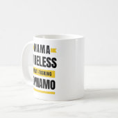 Feierlicher Muttertag, unermüdlicher Multitasking- Kaffeetasse (Vorderseite Links)